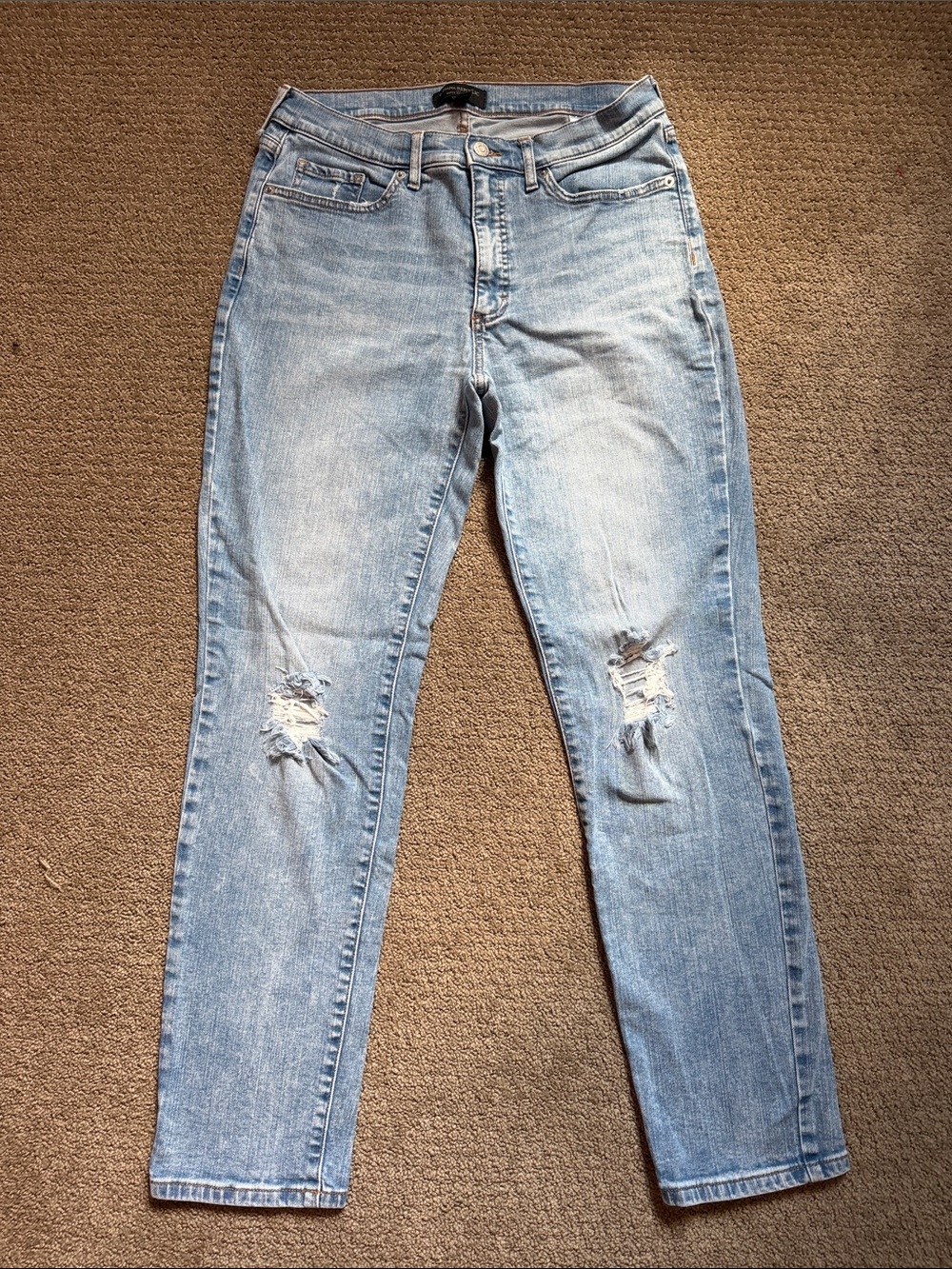 Banana Republic Curvy Girlfriend Distressed Jeans